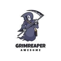 gráfico de ilustração vetorial de grimreaper, bom para design de logotipo vetor