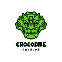 gráfico de ilustração vetorial de crocodilo, bom para design de logotipo vetor