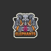 gráfico de ilustração vetorial de elefante, bom para design de logotipo vetor