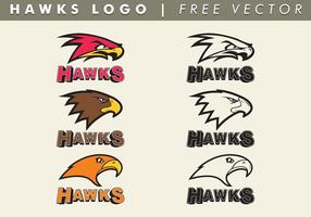 O vetor do logotipo dos hawks é gratuito