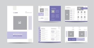 design de folheto de negócios corporativos ou relatório anual e perfil da empresa ou modelo de design de folheto e catálogo vetor