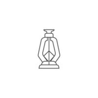 design de ícone de logotipo de lanterna vetor