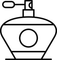 ícone de contorno de perfume vetor