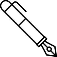 ícone de contorno de caneta vetor