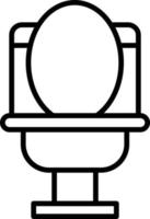 ícone de contorno de wc vetor