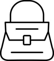ícone de contorno de bolsa vetor
