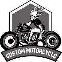 emblema personalizado da motocicleta. sem vetores