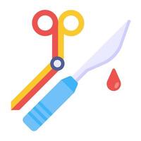 ícone de download premium de ferramentas cirúrgicas vetor