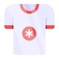 um ícone de design perfeito de camisa médica vetor