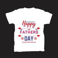 design de camiseta do dia dos pais v9 vetor