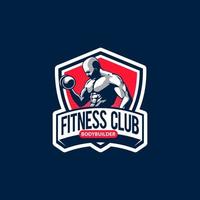 design de logotipo de esporte de fitness vetor