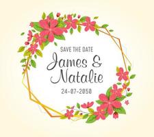 Floral Invitation Wedding Card