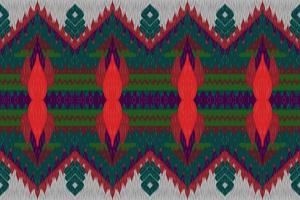 padrão étnico ikat chevron padrão tradicional de fundo no tecido na indonésia e outros países asiáticos. vetor