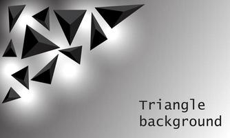 triângulos flutuantes 3D. design para banner, página de destino, panfleto, pôster, papel de parede. ilustração vetorial