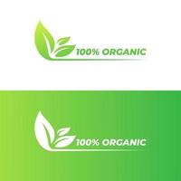 design de logotipo de vetor de selo de selo de etiqueta de crachá natural fresco orgânico