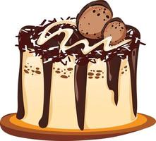 clipart de bolo de aniversário doce vetor