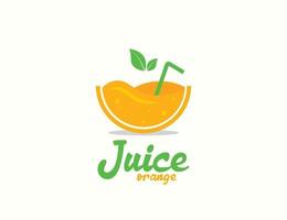 design de logotipo de suco fresco vetor