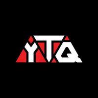 design de logotipo de letra triângulo ytq com forma de triângulo. monograma de design de logotipo de triângulo ytq. modelo de logotipo de vetor triângulo ytq com cor vermelha. logotipo triangular ytq logotipo simples, elegante e luxuoso. ytq