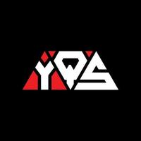 design de logotipo de letra de triângulo yqs com forma de triângulo. monograma de design de logotipo de triângulo yqs. modelo de logotipo de vetor triângulo yqs com cor vermelha. logotipo triangular yqs logotipo simples, elegante e luxuoso. yqs