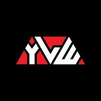 design de logotipo de letra triângulo ylw com forma de triângulo. monograma de design de logotipo de triângulo ylw. modelo de logotipo de vetor triângulo ylw com cor vermelha. logotipo triangular ylw logotipo simples, elegante e luxuoso. ylw