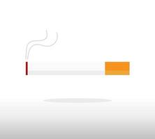 ícone de cigarro fumando. estilo de design plano. ilustração vetorial vetor