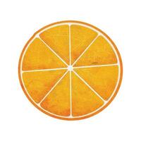 ilustração de fatia de laranja limão de verão aquarela vetor