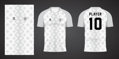 modelo de design de esporte de camisa branca vetor