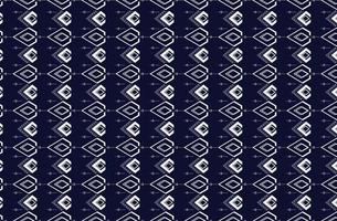 textura étnica geométrica e bordado padrão com design de fundo azul escuro para fashio, papel de parede, saia, tapete, papel de parede, roupas, embrulho, batik, tecido, folha, vetor, estilo de ilustração vetor