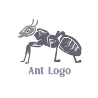 ícone de logotipo de animal de formiga de ilustração vetor