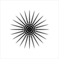 mandala, forma de círculo feita de forma de estrela de oito pontas. ilustração vetorial vetor