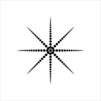 forma de estrela feita de composição de estrela de oito pontas. ilustração vetorial vetor