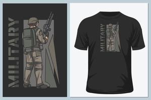 vetor de camiseta do exército