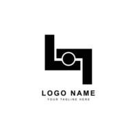 design de logotipo preto de câmera de lente criativa vetor