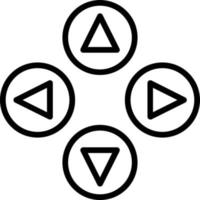 ícone de linha de vetor de botões