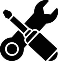 ícone de vetor de glifo de manutenção