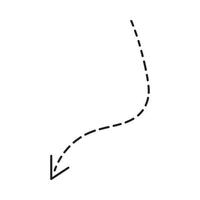 seta ícone vetor mão desenhada. seta esboço artesanal doodle furto para cima símbolo sinal isolado no fundo branco. imagem de ilustração de design de vetor de logotipo simples.