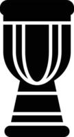 ícone de glifo de djembe vetor