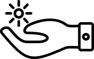 ícone de linha de vetor de proteção solar