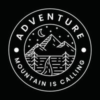 logotipo de aventura para sua marca vetor
