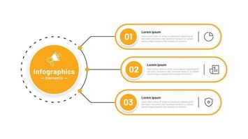 vetor de design de modelo infográfico de etapas de negócios