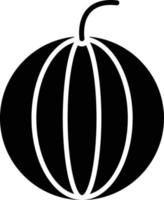 ícone de glifo de melancia vetor