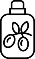 ícone de linha de vetor de azeite