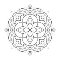 design de mandala com padrão floral de estilo arabesco étnico árabe vetor