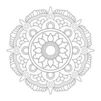 design de mandala com padrão floral de estilo arabesco étnico árabe vetor