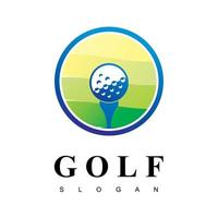 logotipo de golfe vetorial vetor