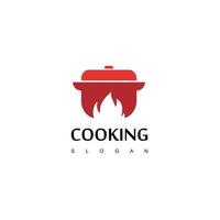 vetor de design de logotipo de cozinha