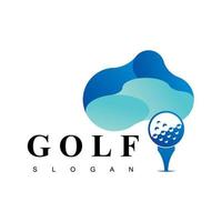 logotipo de golfe vetorial vetor