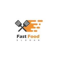 fast food, modelo de logotipo de restaurante vetor