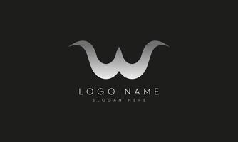 arquivo de vetor livre de design de logotipo letra w.