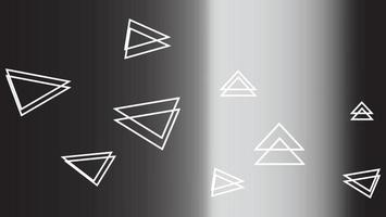 abstrato preto e cinza com ícone de triângulo. vetor